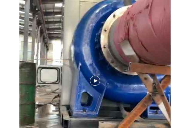 郑州睿诚智能停车管理有限公司流量5100立方大型柴油机混流泵机组测试中